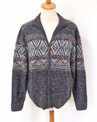 ATLAS FOR MEN Strickjacke Grösse L Herren Norweger Style T430