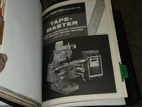 VTG Gorton Fine Machine Tools Sales Catalog Binder Book Brochure Lot MACHINIST  - Afbeelding 16 van 19