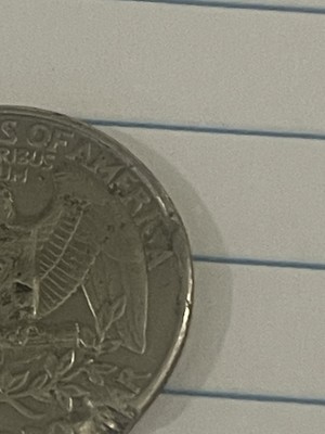 1995 Washington Quarter P  *AM* Touching/ Closed Error Rare Unique