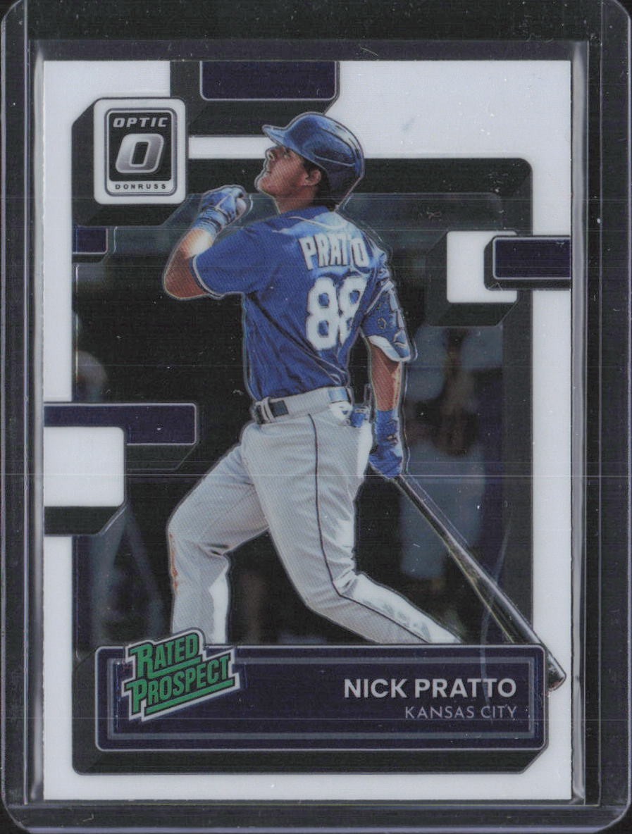 2022 Donruss Optic Rated Prospect #RP-24 Nick Pratto RC - Royals - MINT