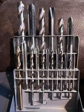National Course Tap & Drill Bit Set in Huot Index 6-32 to 1/2-13 NC 18pc