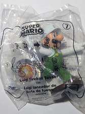 Super Mario Bros McDonalds Happy Meal Toy 7 Luigi Fireball Tosser - NEW