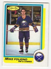 1986-87 O-Pee-Chee Mike Foligno #127 Sabres