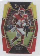 2021 Panini Select Premier Level Red & Yellow Prizm Die-Cut Derrick Gore 3p9