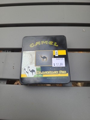 Camel Cigarettes Black Jack Gin Metal Tin MS000724