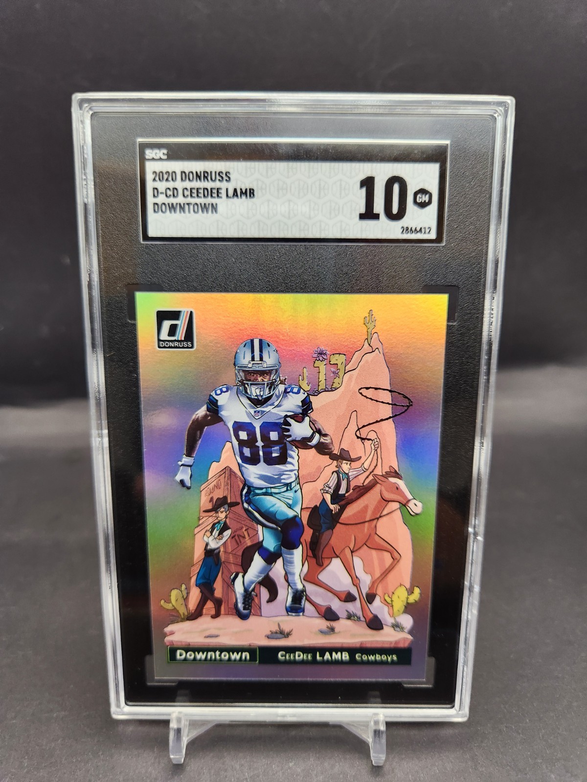 2020 Donruss Ceedee Lamb Rookie Downtown SGC 10 SP #D-CD