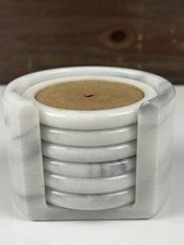 VTG 6 Heavy Natural Stone Marble White/Grey C...