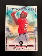 2025 Panini Boys of Summer - James Wood, James Wood #87 Purple /49 (RC)