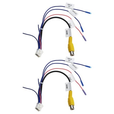 VGOL 2 Stück Auto 10 Pin Rückfahrkamera RCA Video Adapter Stereo Radio... 