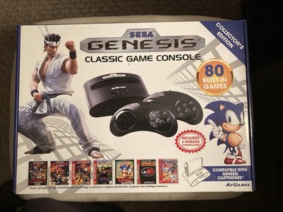 Sega Genesis Classic Game Console 80 Built-In Games Collector's Edition Box Test
