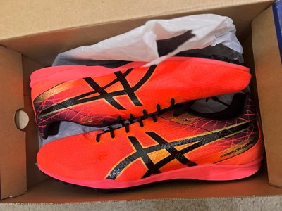 ASICS Cosmoracer Track Shoes 10.5 Men's LD Flash Coral Black No Spikes New