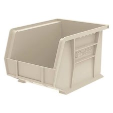 Akro-Mils 30239Stone Hang & Stack Storage Bin, Plastic, Beige, 7 In H, 8 1/4 In