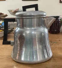 Vintage WEAR-EVER  #3008 Aluminum Percolator Coffee Pot Made in USA Complete