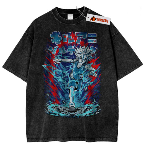 Killua Zoldyck Hunter X Hunter Anime Graphic T-Shirt Vintage Tee