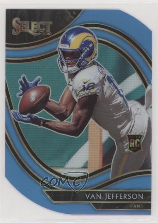 2020 Select Field Level Light Blue Prizm Die-Cut Van Jefferson Rookie RC 2l4