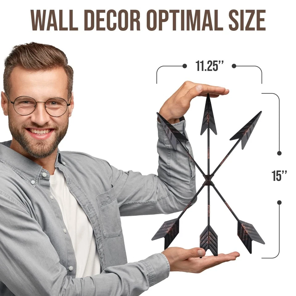 Iron Arrow Hanging Wall Art Decor - Native American, Cherokee, Navajo, Indian... - Image 3 of 4