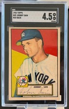 1952 Topps #49 Johnny Sain SGC 4.5