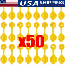 50 Yellow Fuel Gas Can Jug Vent Cap Blitz Wedco Scepter Essence Midwest Eagle