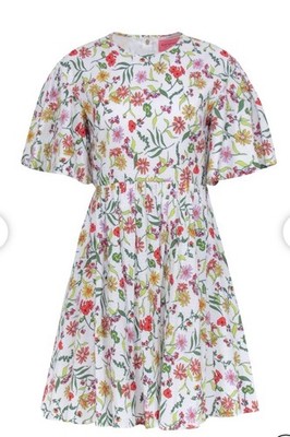 Kate Spade Sz 6 Rooftop Garden Floral Greenwich Flutter Sleeve Dress New