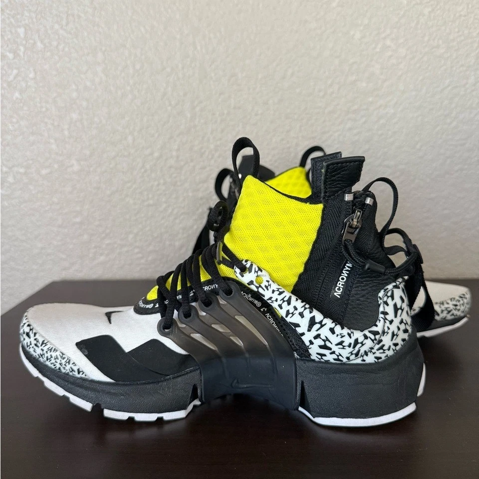 Tênis Nike Acronym x Air Presto Mid Dynamic amarelo tamanho 5 masculino AH7832-100 - Imagem 3 de 4