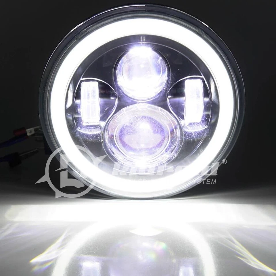 7" Inch LED Headlight Hi-Lo For Harley Davidson Street Glide Special FLHXS FLHX Foto 3 de 4