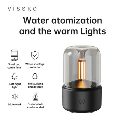 Tragbarer Mini-Aroma-Diffusor Luftbefeuchter Nachtlicht Sprühgerät Kabellos