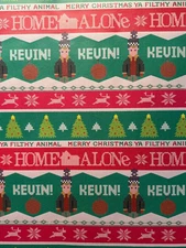 Home Alone Kevin Ugly Sweater Christmas Gift Wrapping Paper 2 Yards FOLDED