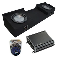 04-15 Fits Nissan Titan King Crew Truck Harmony A122 Dual 12" Sub Box & CXA800.1
