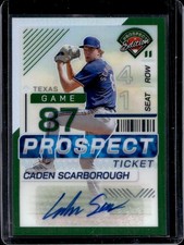 2024 Panini Prospect Edition Caden Scarborough Holo Signatures Green Auto #172