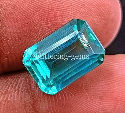 Fabulous Natural Zambia Green Emerald 11 Ct Emerald Cut Loose IGL Gemstone 6LHF