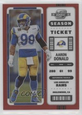 2022 Panini Contenders Optic Season Ticket Red Prizm /175 Aaron Donald #29 0us8