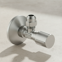 Grohe Eckventil 22037 1/2X3/8'' Rosette Metallgriff Supersteel 22037DC0