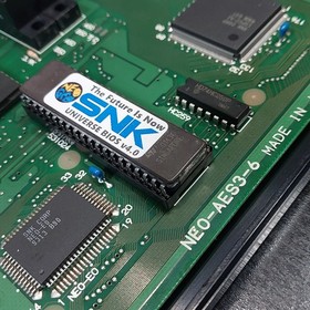 SNK NEO GEO AES Japanese Console RGB Bypass BIOS Socket Recap #335892 AES3-6