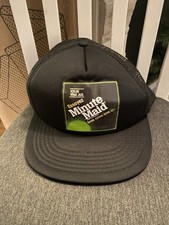 Vintage Minute Maid “Lemon-Lime Soda” Truckers Black Mesh Hat French Text RARE