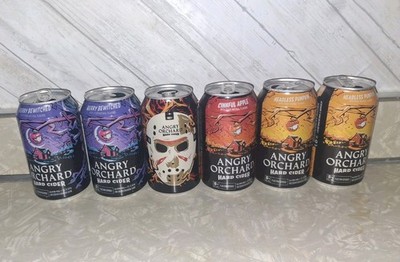 2025 FRIDAY THE 13TH  ANGRY ORCHARD HARD CIDER JASON 12oz EMPTY CANS Lot Set 
