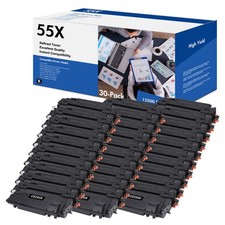 CE255X Toner Cartridge Lot Fit for HP 55X LaserJet 500 MFP M525f M525dn M521dn