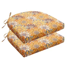 Outdoor Chair Cushions Set of 2, Water Resistant Patio Chair Cushions with Ti...