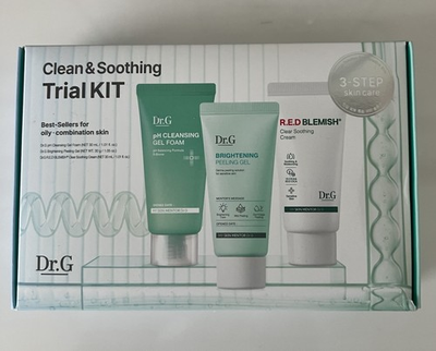 #ad Dr. G Clean and Soothing Trial Kit 3 Step Skin Care New In Box $13.50