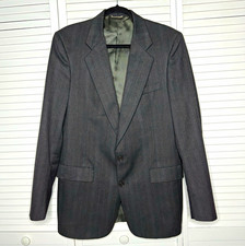 Christian Dior Monsieur Mens 42R Gray Plaid 2 Button Single Breasted Blazer
