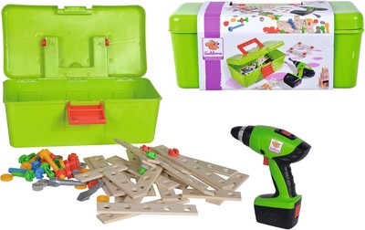 Eichhorn 100039079 Constructor Werkzeugbox, inkl. kompakt Schrauber, 70 teilig