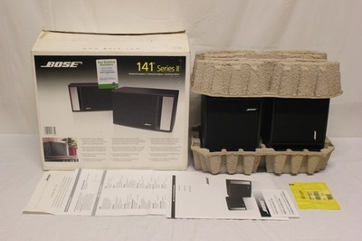 Bose Model 141 Series II Bookshelf Speakers Set of 2 Black F6