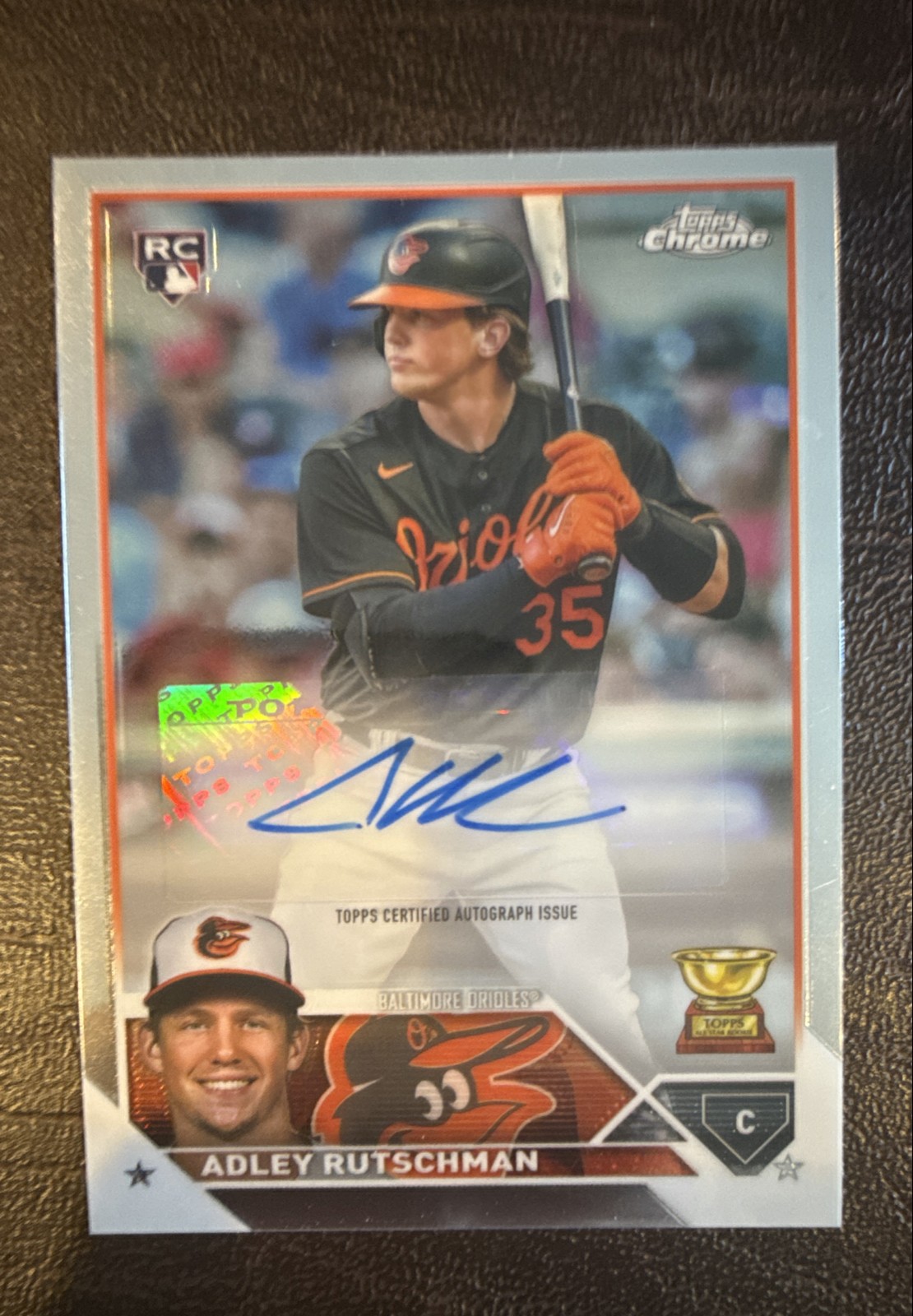 2023 Topps Chrome Update Series - Autographs Adley Rutschman #AC-AR (AU, RC)