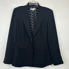 CAbi Jacket Blazer Womens 4 Button Single Breasted Pockets Lined Black