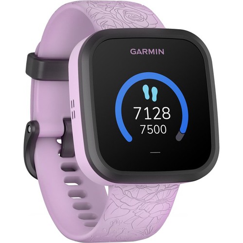 Garmin Bounce Kid Smartwatch Two-Way Text & Voice Message Location Track -Lilac - Afbeelding 4 van 12