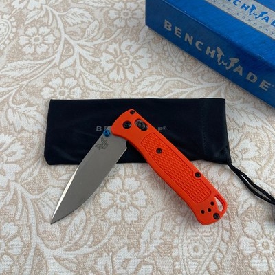 Benchmade Knives 535-Custom Bugout Orange Grivory Handle S30V Folding Knife NEW