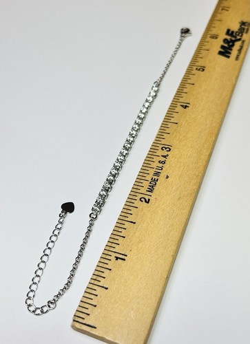 Sterling Silver Plated 2 Carats VVS1 Moissanite Tennis Bracelet - Picture 8 of 9