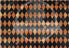 Grungy Harlequin | A4 Rice Paper | Paper for Decoupage | Halloween