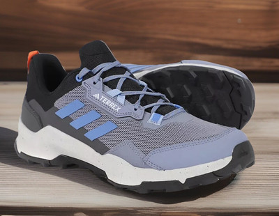 Adidas Terrex AX4 Carbon Gray Blue All Terrain Hiking Shoes Mens 12 New in Box