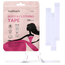 Yeefeoch Fashion Transparent Tape Double Sided Tape for Women Clothes  Dress,Bo