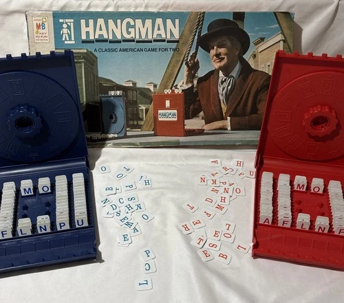 Vintage 1976/1988 Milton Bradley Hangman Vincent Price Game 4623 Complete READ